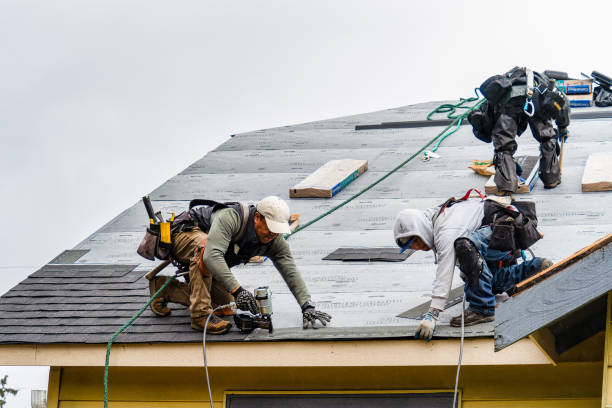 Professional Gutter Installation technician working in Silver Point, TN